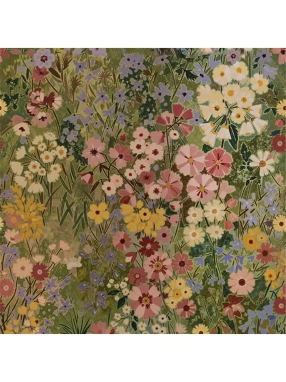 Boho Floral Peel Stick Wallpaper Removable Vinyl Contact Paper Green Pink Roll